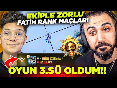 EKİPLE FATİH LİGİNDE SIRALAMA İLK 3'E GİRDİK!! 😱 (67 KILLS AVRUPA NO: #3) | PUBG MOBILE