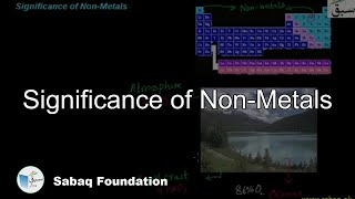 Significance of Non-Metals