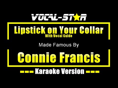 Lipstick on Your Collar - Connie Francis KARAOKE With Vocal Guide
