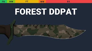 Bowie Knife Forest DDPAT Wear Preview