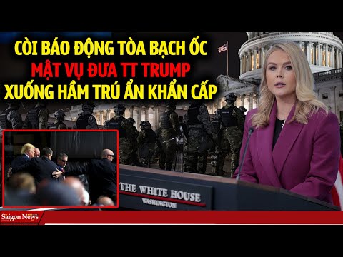 CÒI BÁO ĐỘNG HÚ: Tòa bạch ốc bị CÀI BOOM mật vụ khẩn cấp đưa TT Trump và Phóng viên xuống hầm trú ẩn