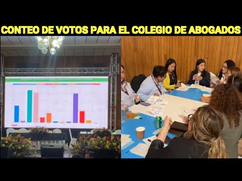 CONTINUA CONTEO DE VOTOS A NIVEL NACIONAL PARA LA ELECCIÓN AL COLEGIO DE ABOGADOS Y NOTARIOS GUATE