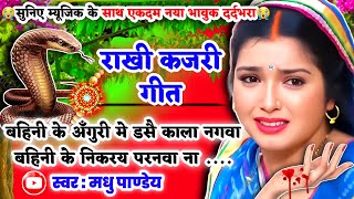 😭नया दर्दभरा भावुक #Video Rakhi Kajari geet-राखी कजरी गीत|बहिनी के अँगुरी मे डसै काला |#kajiri_2025