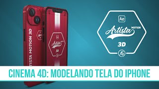 Cinema 4D: modelando tela do Iphone