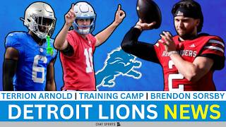 Today’s Lions News: Lions Training Camp Dates Revealed, Terrion Arnold + Draft QB Brendan Sorsby