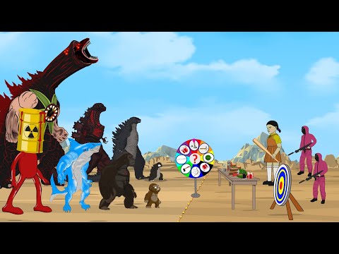 Evolution of EL GRAN MAJA, GODZILLA vs Vs Playing Squid Game 2 Animation Funny | 어몽어스 오징어 게임 2