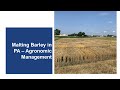 Barley Cultivation Practices in Pennsylvania