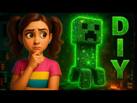 💡¡Crea Creeper REALISTA Minecraft Que SE ILUMINA! DIY Épico