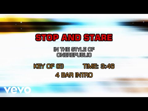 One Republic – Stop And Stare (Karaoke)