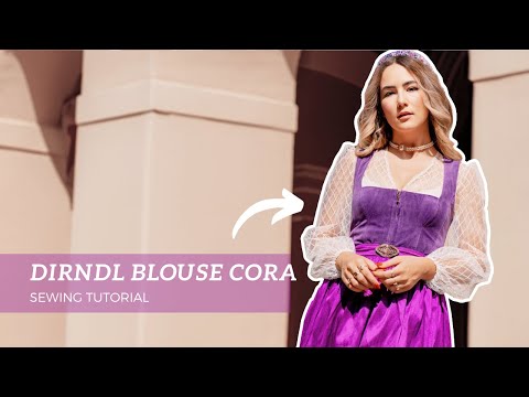 DIRNDL BLOUSE CORA: Beginner Friendly Sewing Tutorial - THISISKACHI DIY