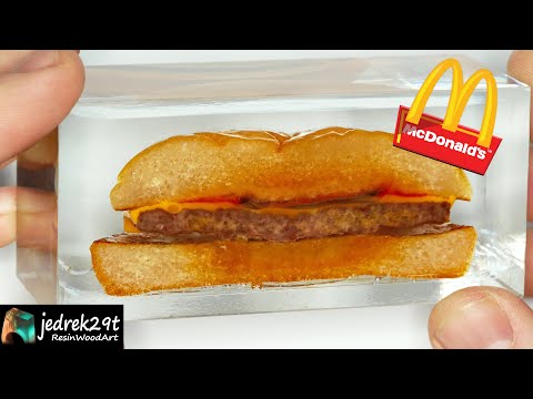 McDonald’s BURGER 🍔 in Epoxy Resin / What Happened??? / RESIN ART