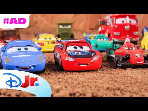 AD | Lightning McQueen and Francesco Race in Radiator Springs | Pixar Cars x Mattel | @disneyjr