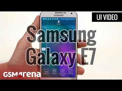 (ENGLISH) Samsung Galaxy E7 user interface