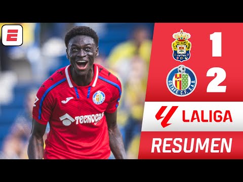 GETAFE venció 2-1 a LAS PALMAS y se aleja de la zona de descenso | RESUMEN | La Liga