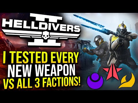 Helldivers 2 - I Tested Every New Weapon & Stratagem vs all 3 factions