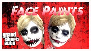 ALL GTA 5 HALLOWEEN FACE PAINTS + How to KEEP THEM