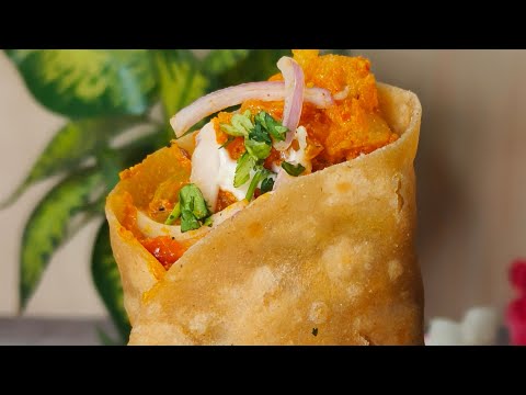 बोरिंग रोटी सब्जी को बनाया अलग ट्विस्ट के साथ की सब पूरी चट कर गये Aloo Frankie Roll Without Maida