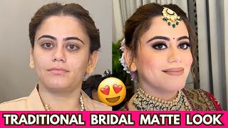Flawless Matte Bridal Makeup Look Step by Step | By @Sakshi Gupta Makeup Studio & Academy