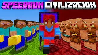 Entré A Una Civilización De Speedrunners En MINECRAFT