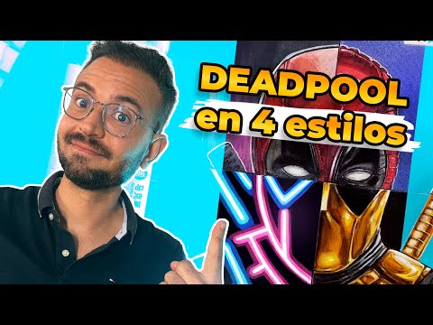 Dibujé a DEADPOOL en 4 estilos 😮