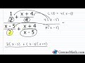 Simplifying Complex Rational Expressions