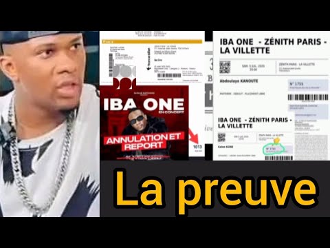 iba one🔴,La preuve,tickets achètes par ses fans