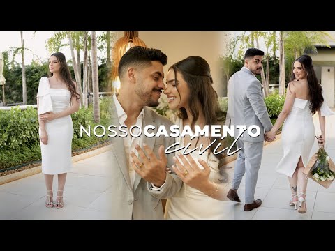 NOSSO CASAMENTO NO CIVIL | cartório + recepção | vlog