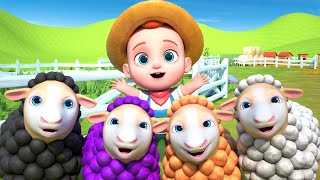 Baa Baa Black Sheep 🐑 | Farm Animal Series | GoBooBoo Nursery Rhymes & Kids Songs