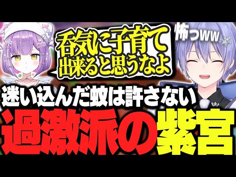 【APEX】蚊に狙われ過ぎて過激派になってしまった紫宮に爆笑するレイード【白雪レイド/紫宮るな/きなこ/切り抜き】