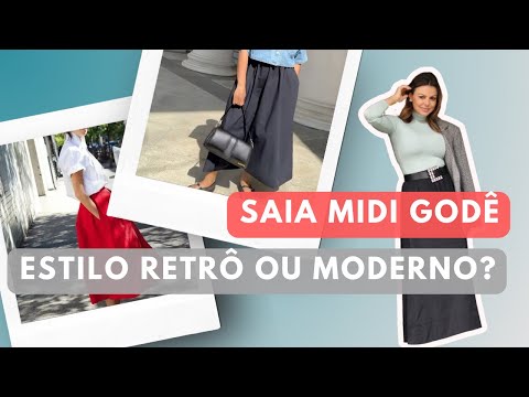 Saia Mídi Godê: De Ícone Retrô ao Look Moderno!