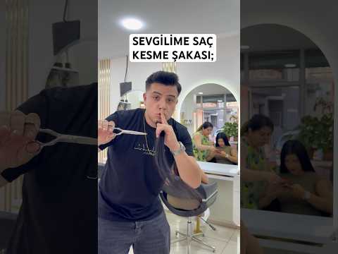 Semih Varol | SEVGİLİME SAÇ KESME ŞAKASI✂️ | #semihvarol #shorts