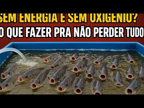 Sem energia e sem oxigênio o que fazer para não perder tudo na criação de peixes