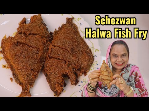 Schezwan Fish Fry | Halwa Fish Fry Recipe | How To Make Halwa Fish Fry