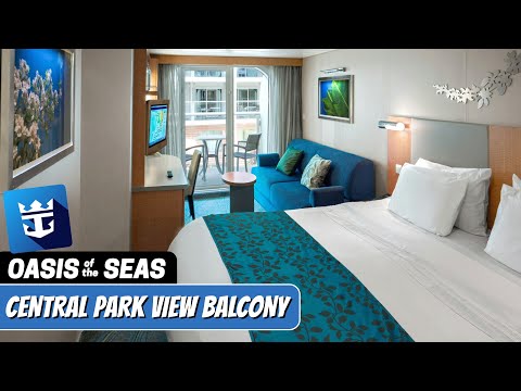 Oasis of the Seas | Central Park Balcony Stateroom Tour & Review 4K | Royal Caribbean Cruise