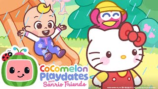 JJ's Spider Adventure 🕷️ Rainy Day Song 🌧️ | Nursery Rhymes & Kids Songs | CoComelon Playdates