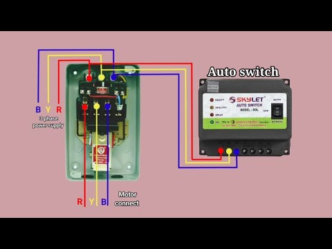 auto Switch connection / starter auto Switch wiring #electronics #auto