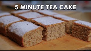 Easy 5 minute Banana Cake! Tea Cake!
