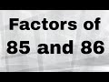 Prime Factors and Their Products