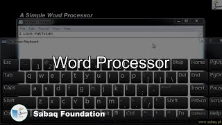Simple Word Processor