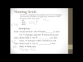Naming and Writing Formulas for Acids and Bases