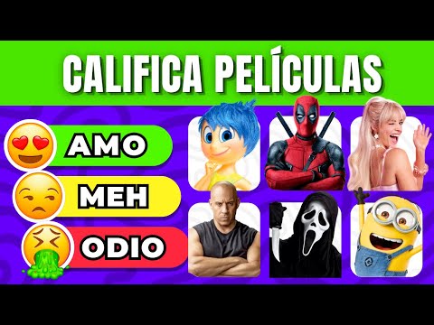 CALIFICA PELICULAS 🍿🎬| Tier List Películas- Elige el nivel