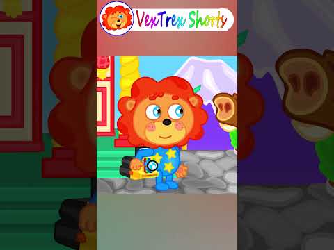 Lion Shorts - Photo Shop in the Zoo - Cartoon for Kids