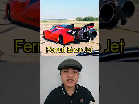 ชายคนนี้สร้างรถแข่ง Ferrari ขึ้นเองที่บ้าน! #ferrari #jetengine #dragster