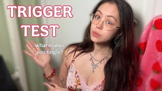 ASMR 10 Triggers to Find Your Tingles (Trigger Test for Sleep)