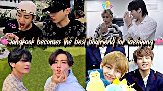 Jungkook becomes the best boyfriend for Taehyung
