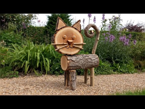 Amazing Wooden Animal Sculpture in Garden that will make feel fresh