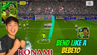 BEND LIKE A BEBETO 🔥 HONEST REVIEW EFOOTBALL 2025 MOBILE