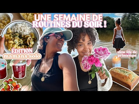 🌙 Une semaine de routines du soir 🕯️| Idées dîners, rituels bien-être & organisation de mamans solo