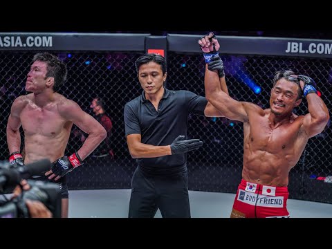 【ハイライト】秋山成勲 𝗏s 青木真也 | "Sexyama"が逆転勝利で長年の因縁対決が決着😤（2022年3月26日 ONE X）