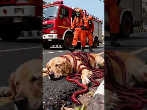 Rescue Team Saves the Dog. #dog #animals #rescue